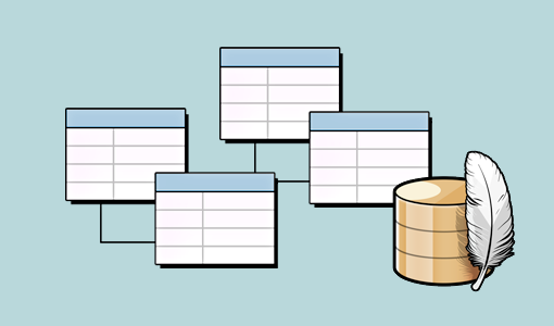 Table structure behind a database and a feather